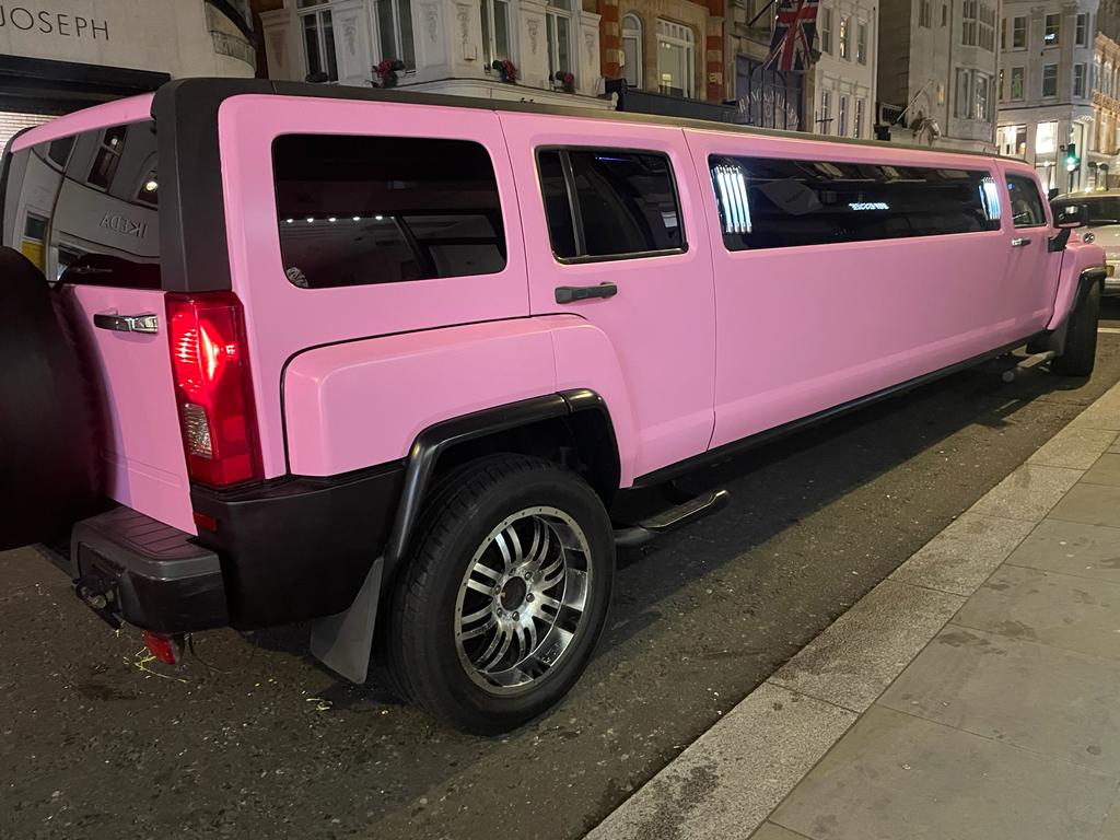 pink hummer limo london